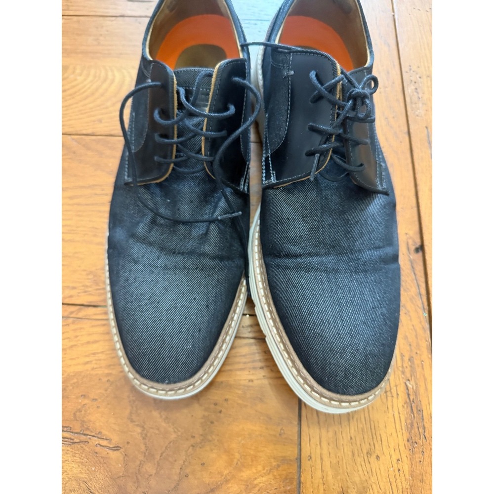 steve madden black lace‎ up oxford shoes men's 12